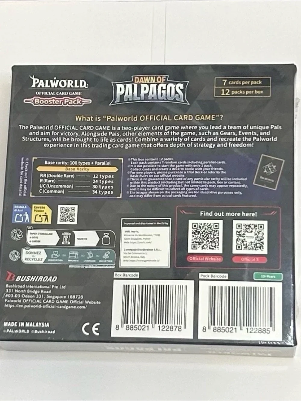 Palworld TCG Dawn of Palpagos BOOSTER BOX Sealed ENGLISH 1st Edition 12 Packs